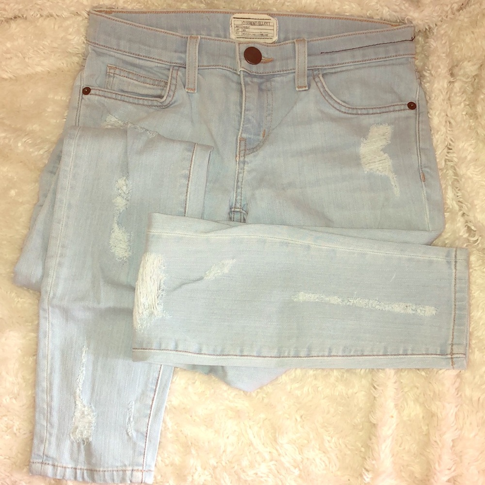 Destroyed Denim Skinny Jeans